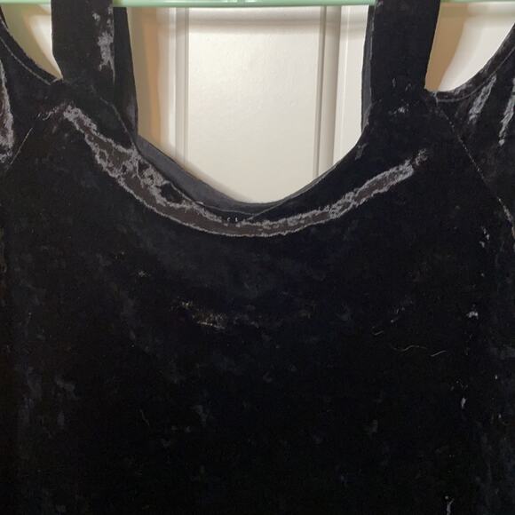 Sanctuary black velvet cold shoulder shirt small - Picture 5 of 6